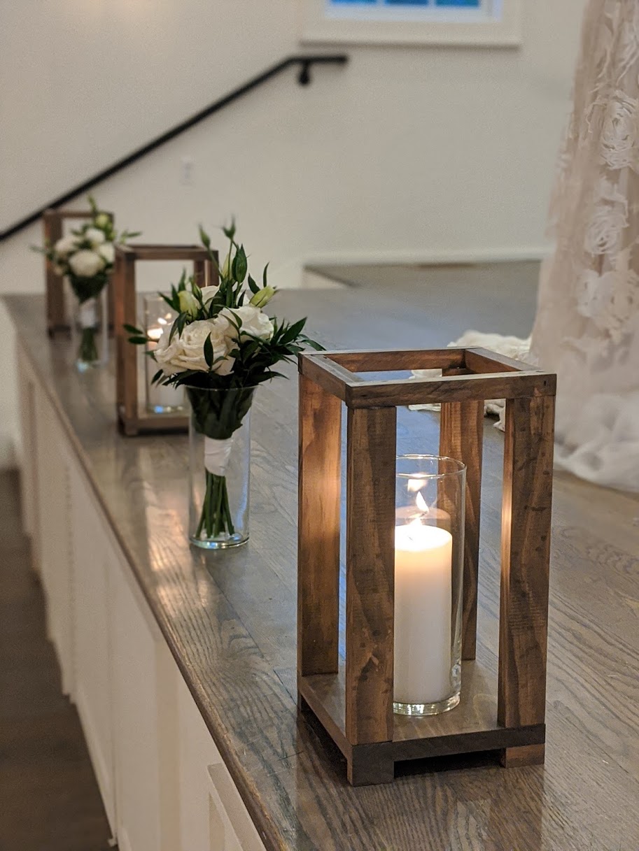 DIY Wood Lantern Centerpieces - Jaime Costiglio